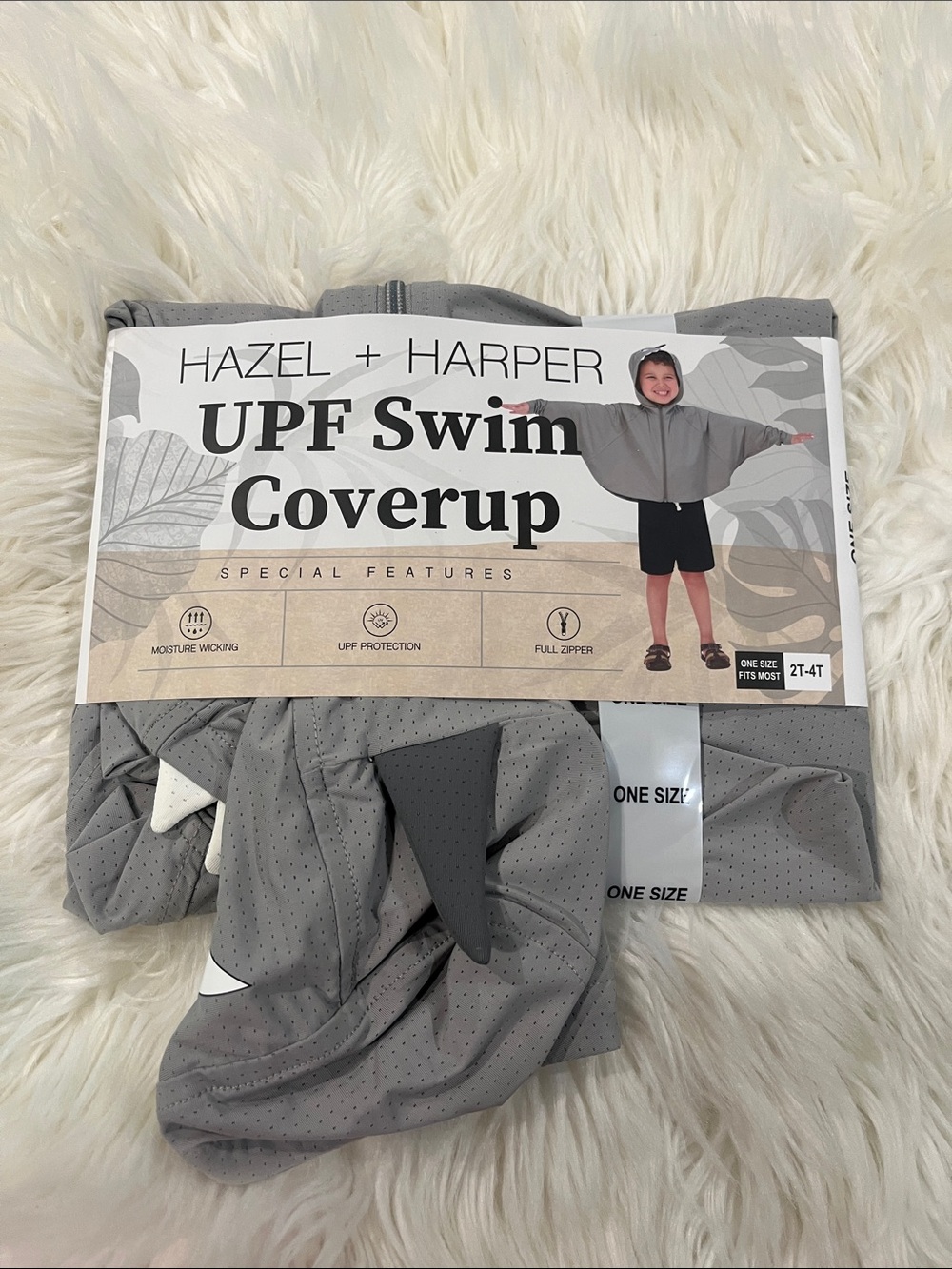 Kids UPF Swim Coverup - Gray